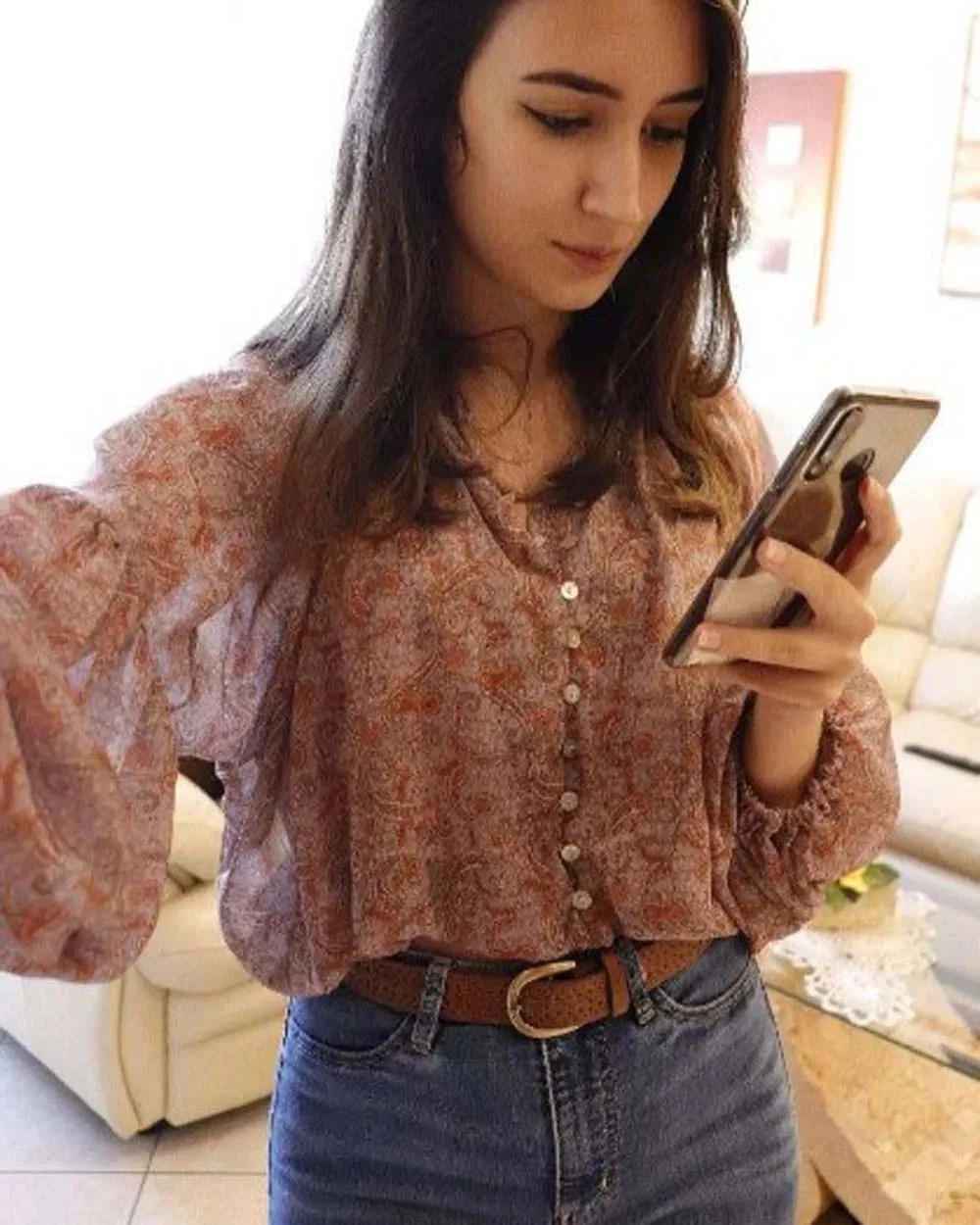 Paisley 70's Top