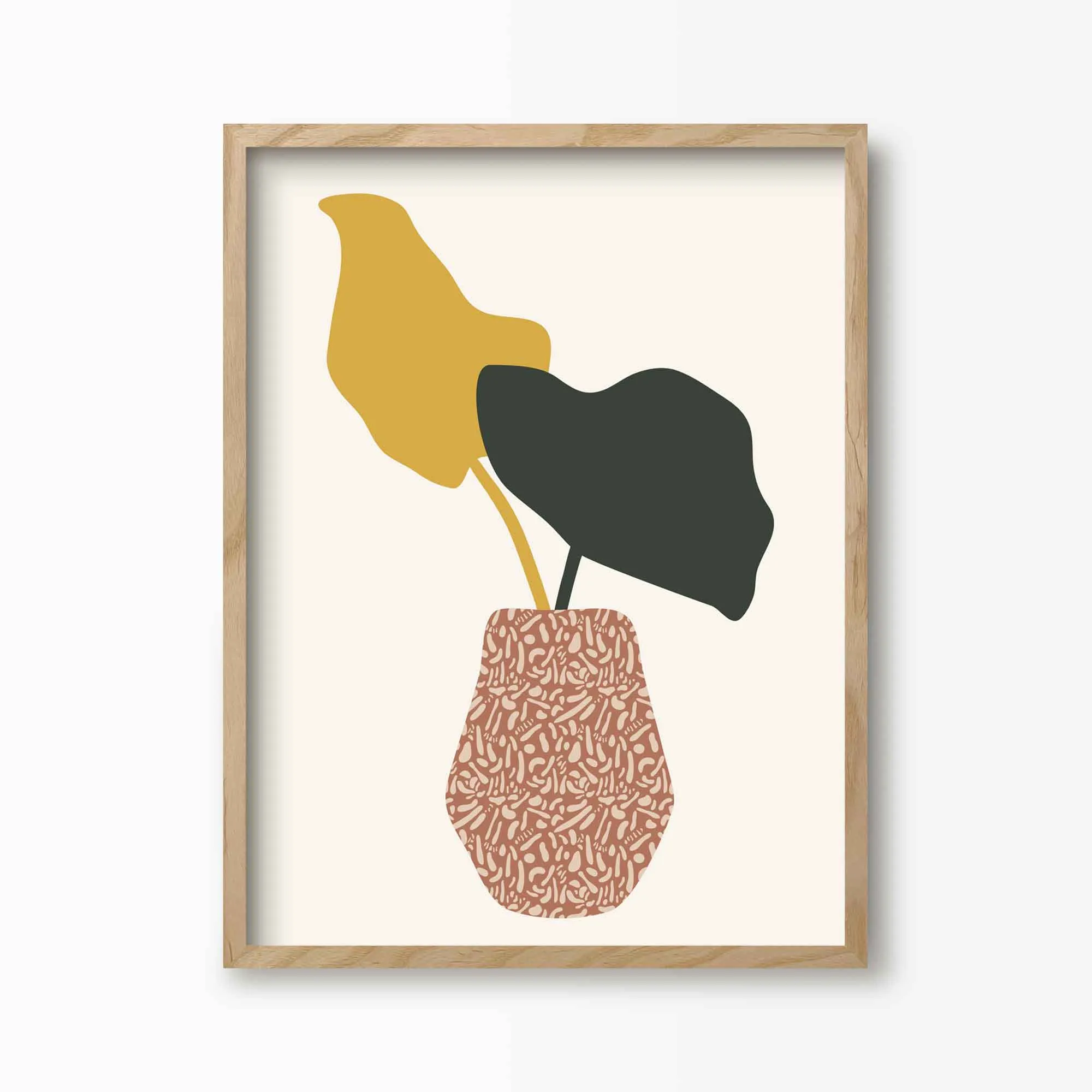 Palm Leaves In A Pot Print