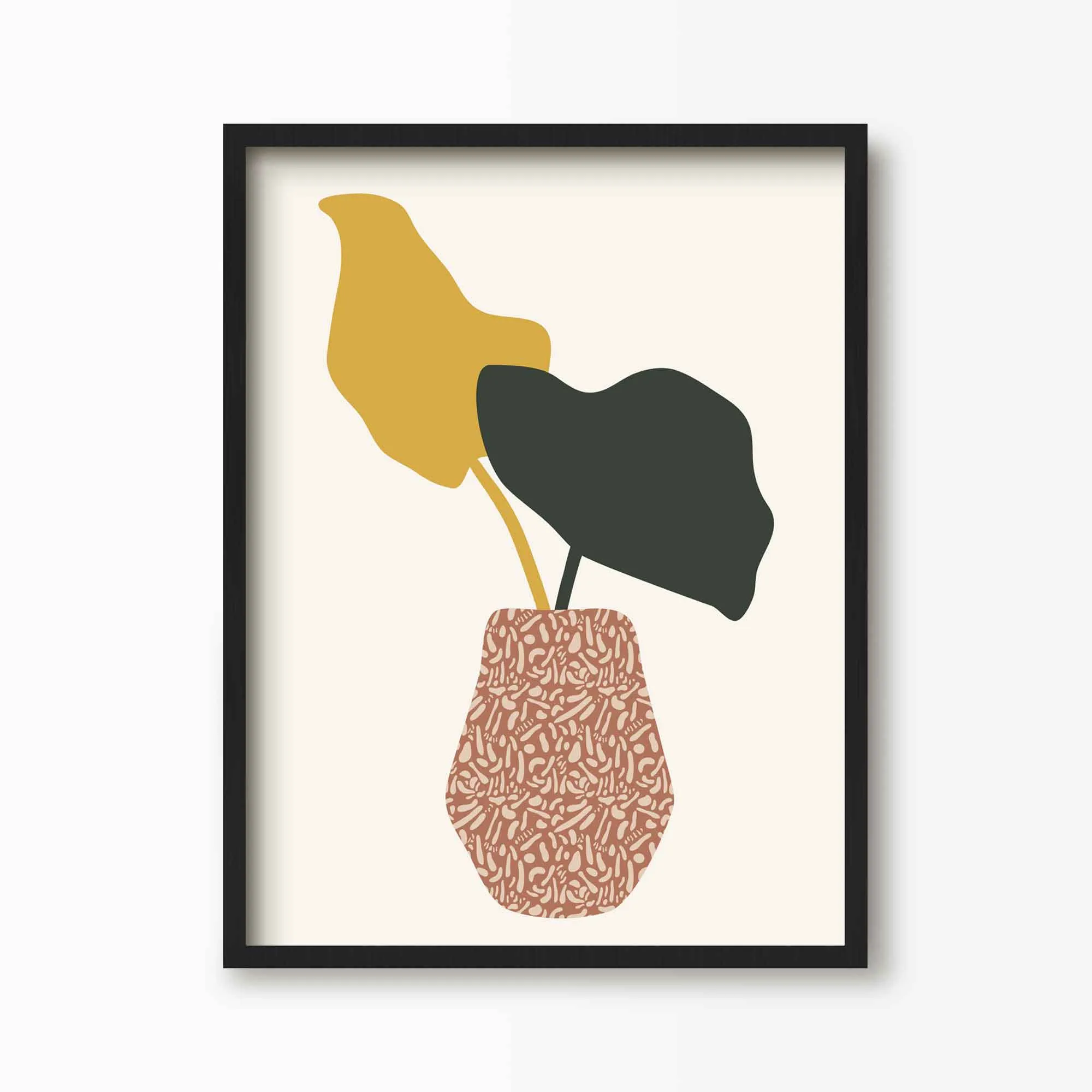 Palm Leaves In A Pot Print