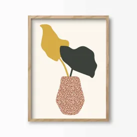 Palm Leaves In A Pot Print