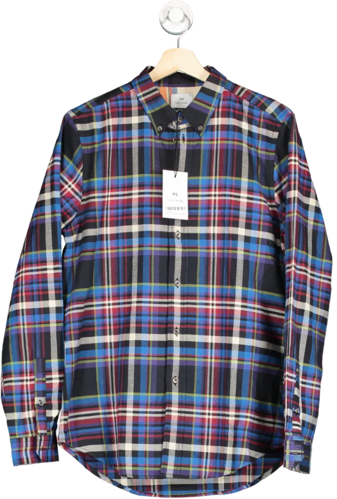 Paul Smith Multi-Colour Plaid Tailored Fit Shirt M