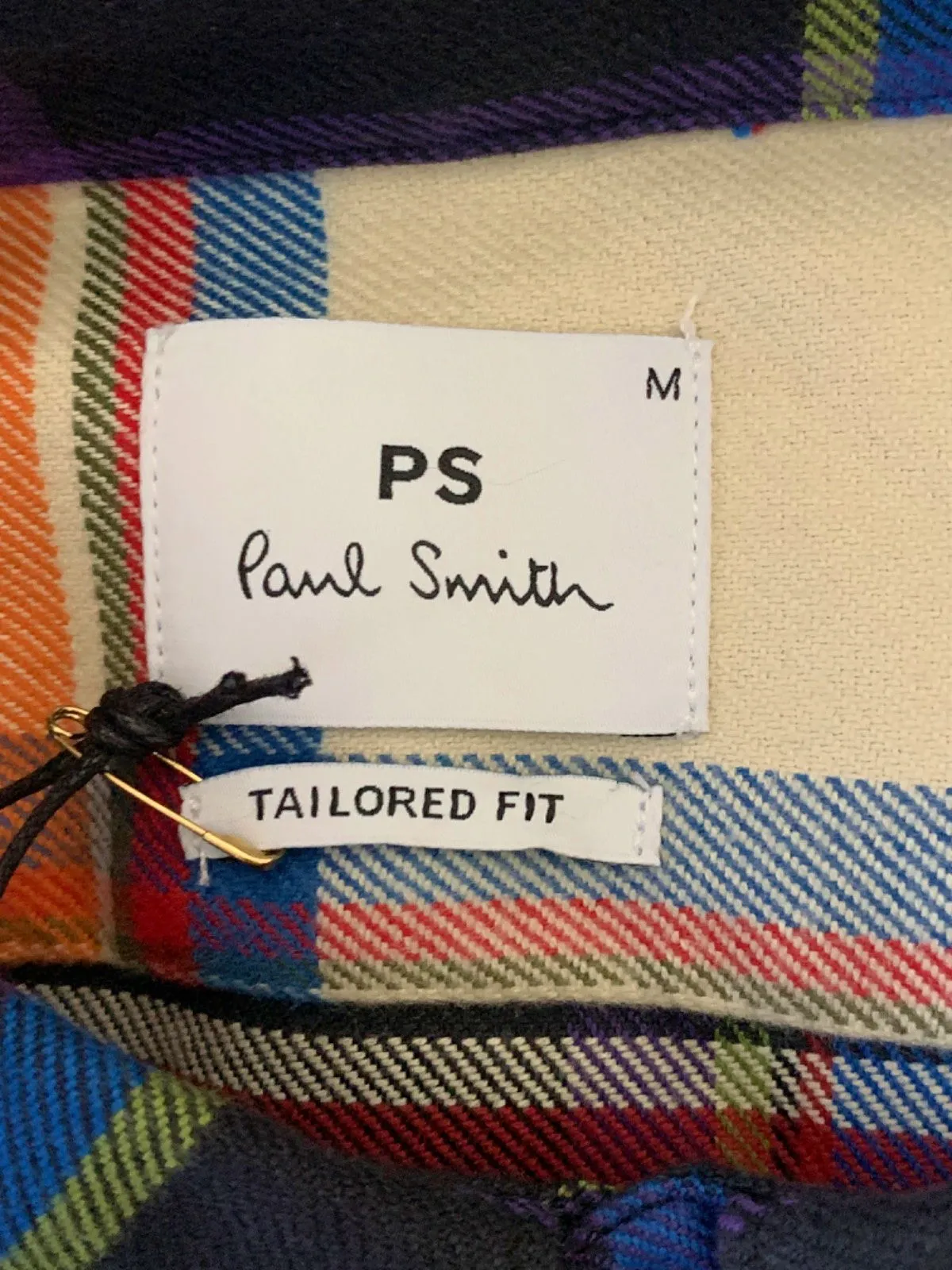 Paul Smith Multi-Colour Plaid Tailored Fit Shirt M