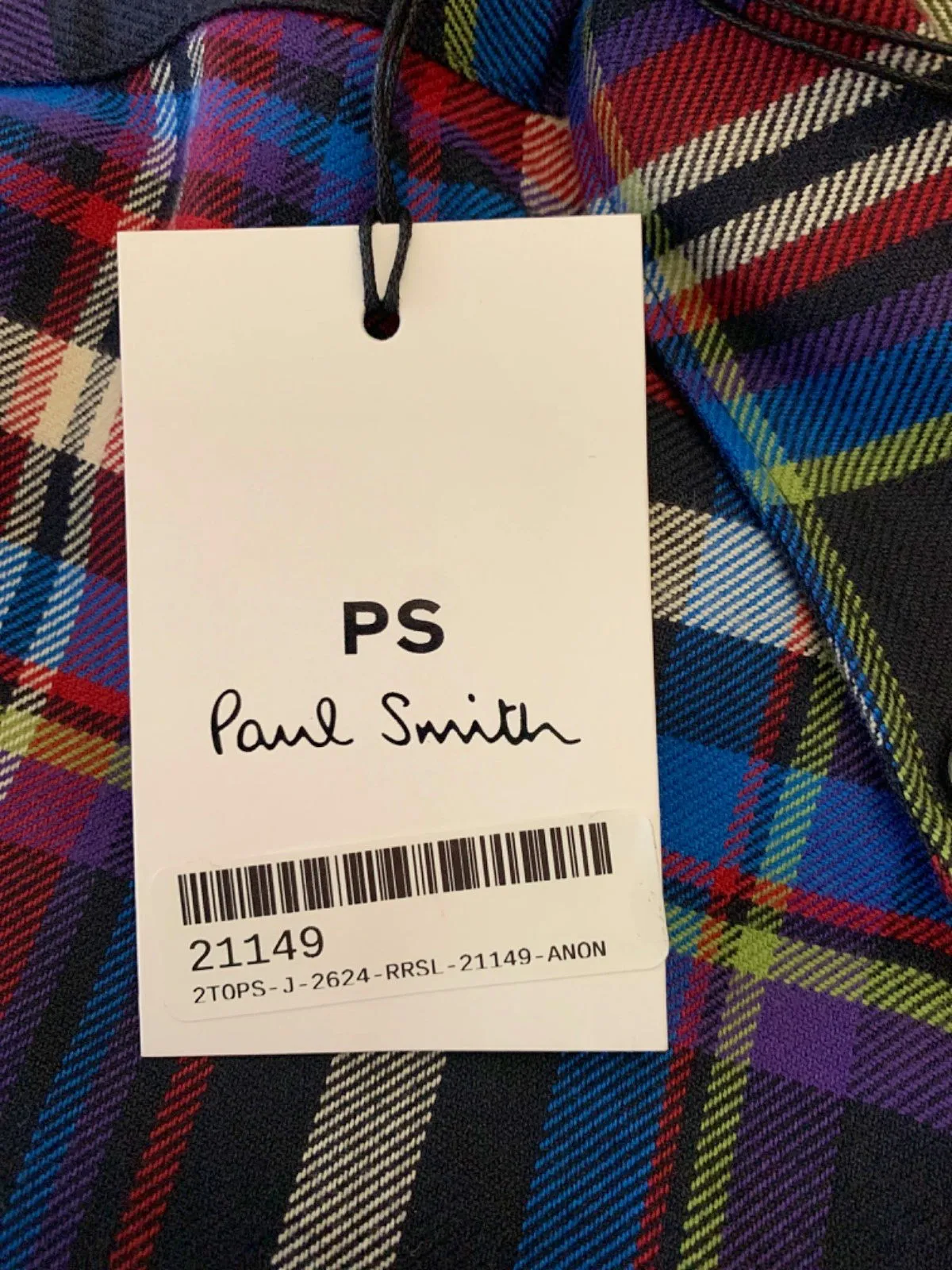 Paul Smith Multi-Colour Plaid Tailored Fit Shirt M