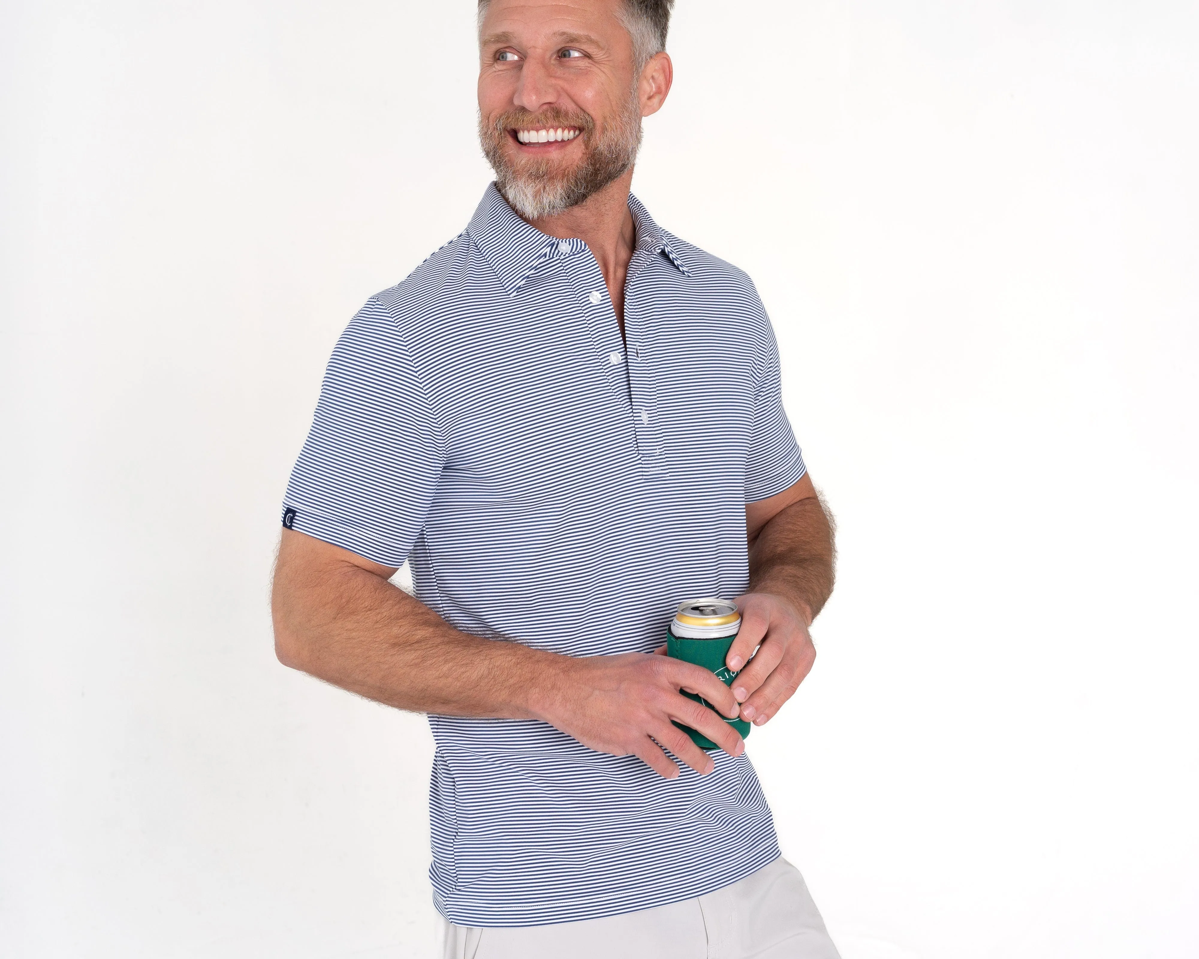 Performance Sport Range Polo - Hobby Stripe - Navy