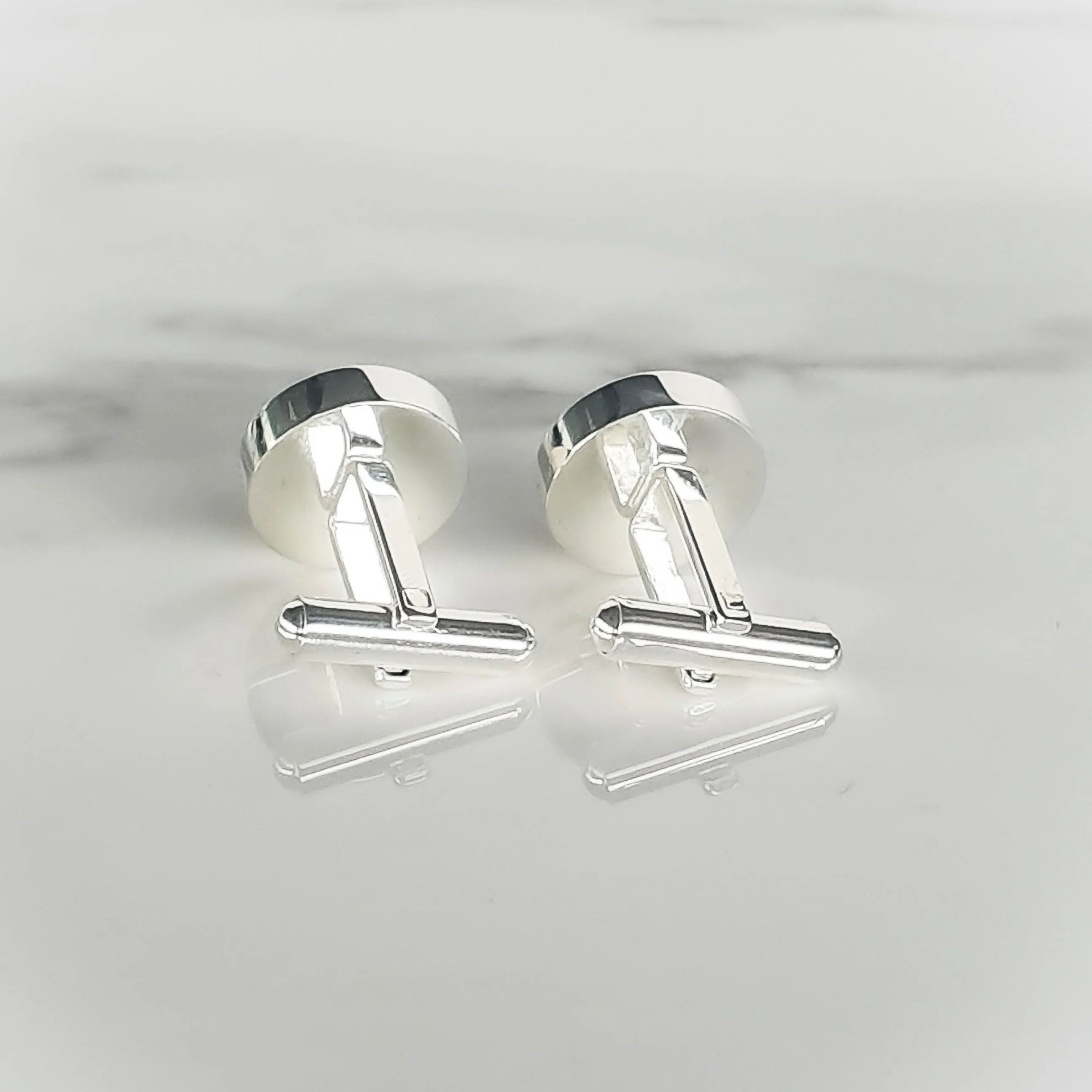 Personalised Cufflinks in Silver