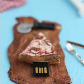 Pizza Slice Miniature Novelty Pen Drive