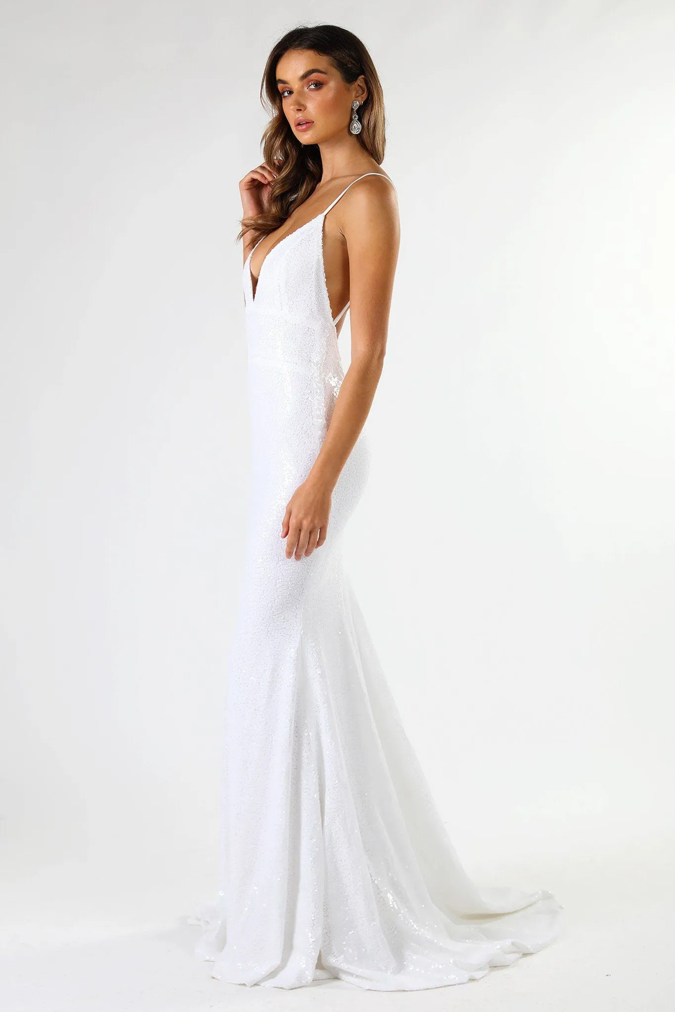 Roselle Gown - White