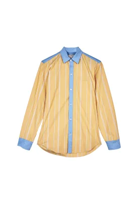 SAMPLE - Dad Shirt - Clementine Stripe