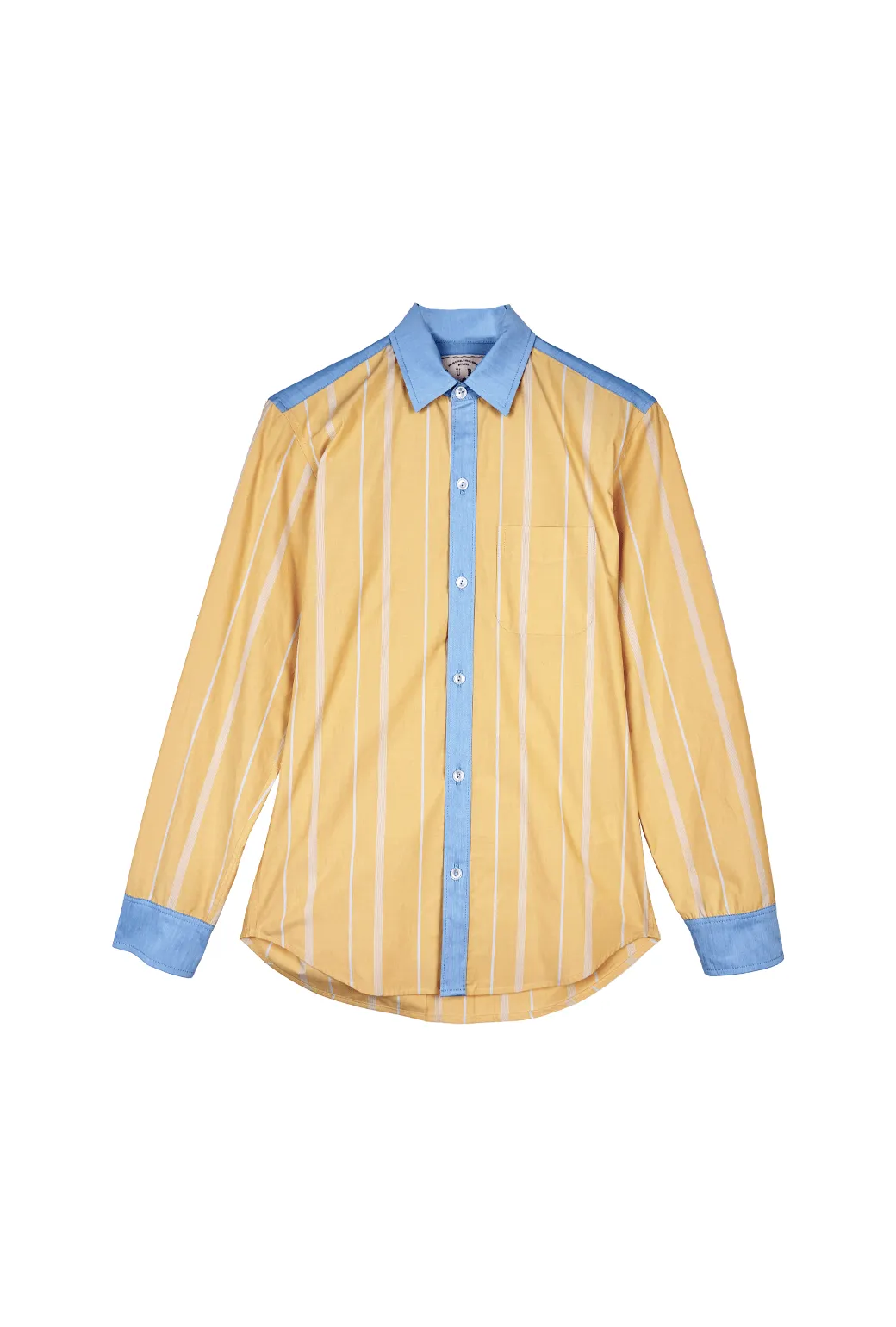 SAMPLE - Dad Shirt - Clementine Stripe