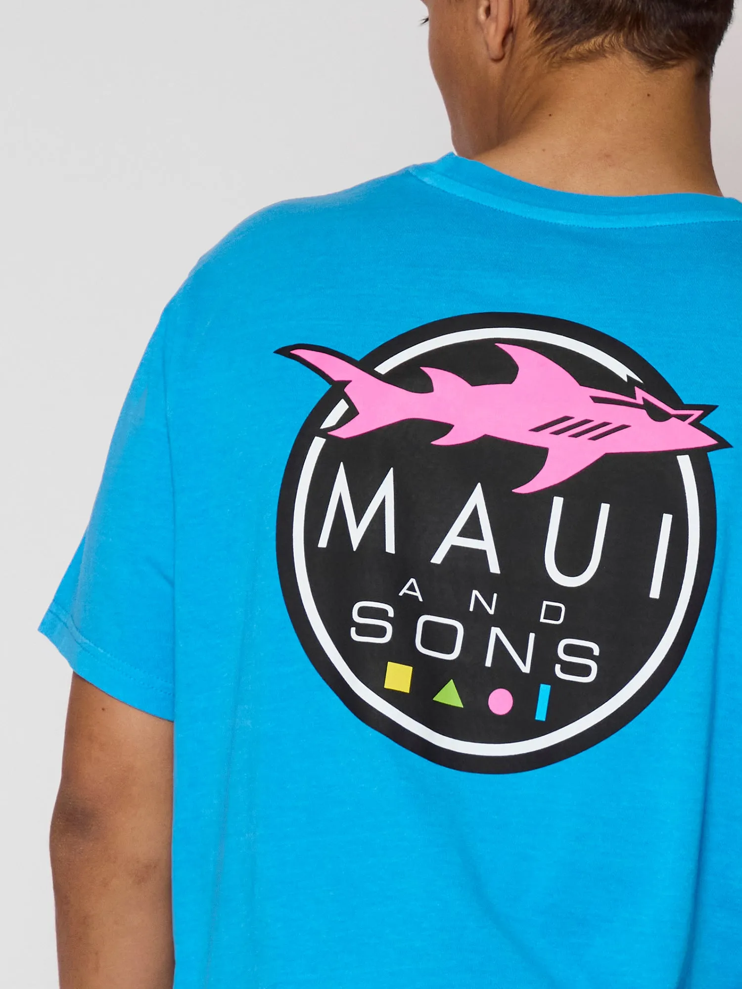 Shark Logo T-Shirt in Blue