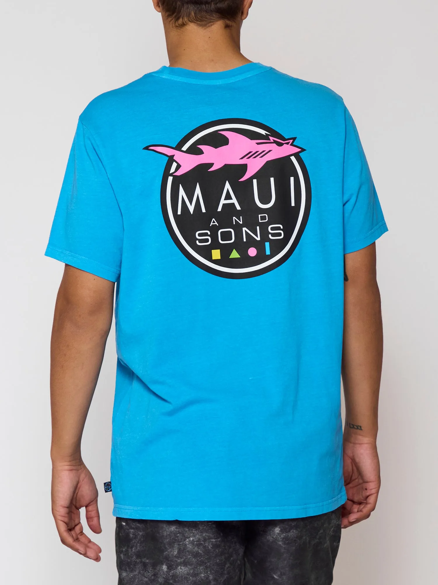 Shark Logo T-Shirt in Blue