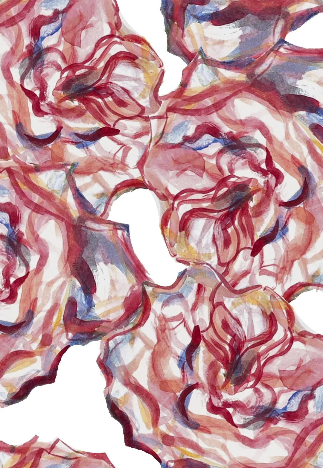 Sienna Silk Organza Duster in Rose Rouge