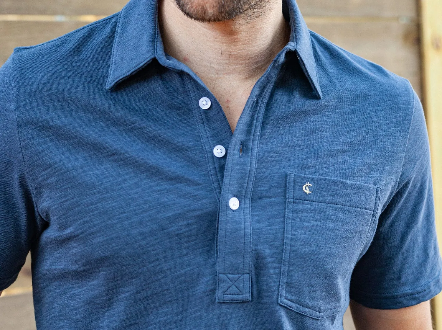 Slub Knit Players Shirt - Space Odyssey