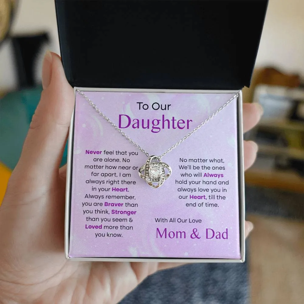 To Our Daughter-Mom and Dad