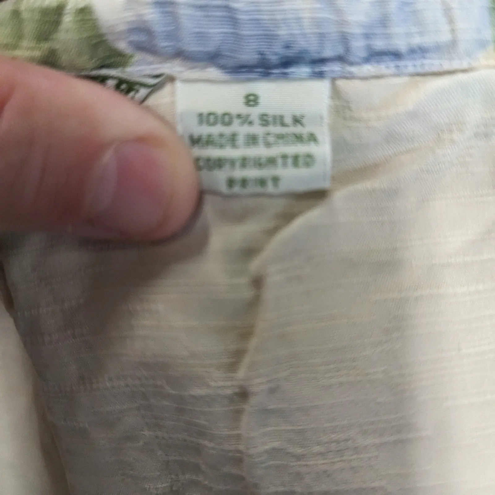 Tommy Bahama Silk Floral Capris - 8