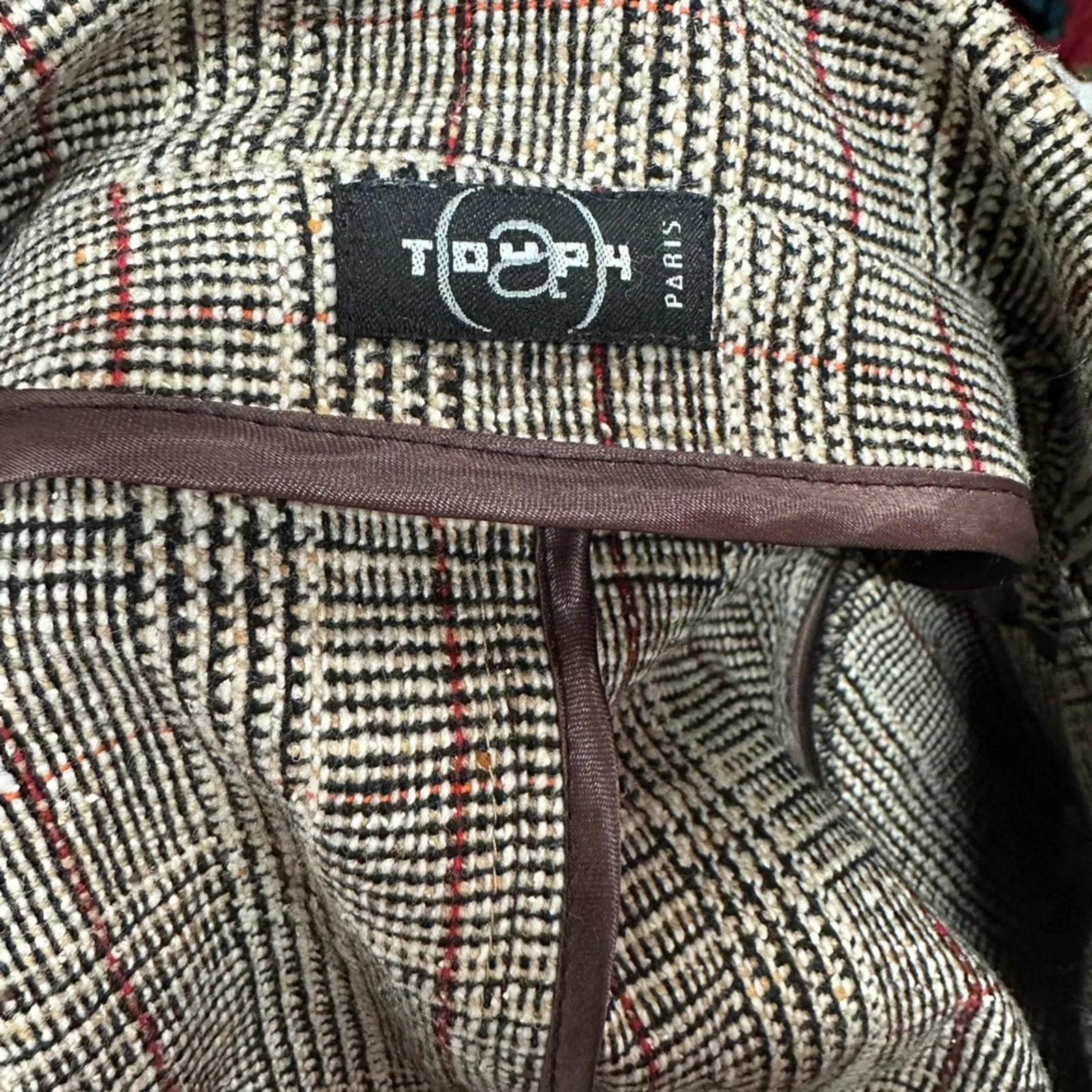 Toupy Paris Plaid Claudette Jacket