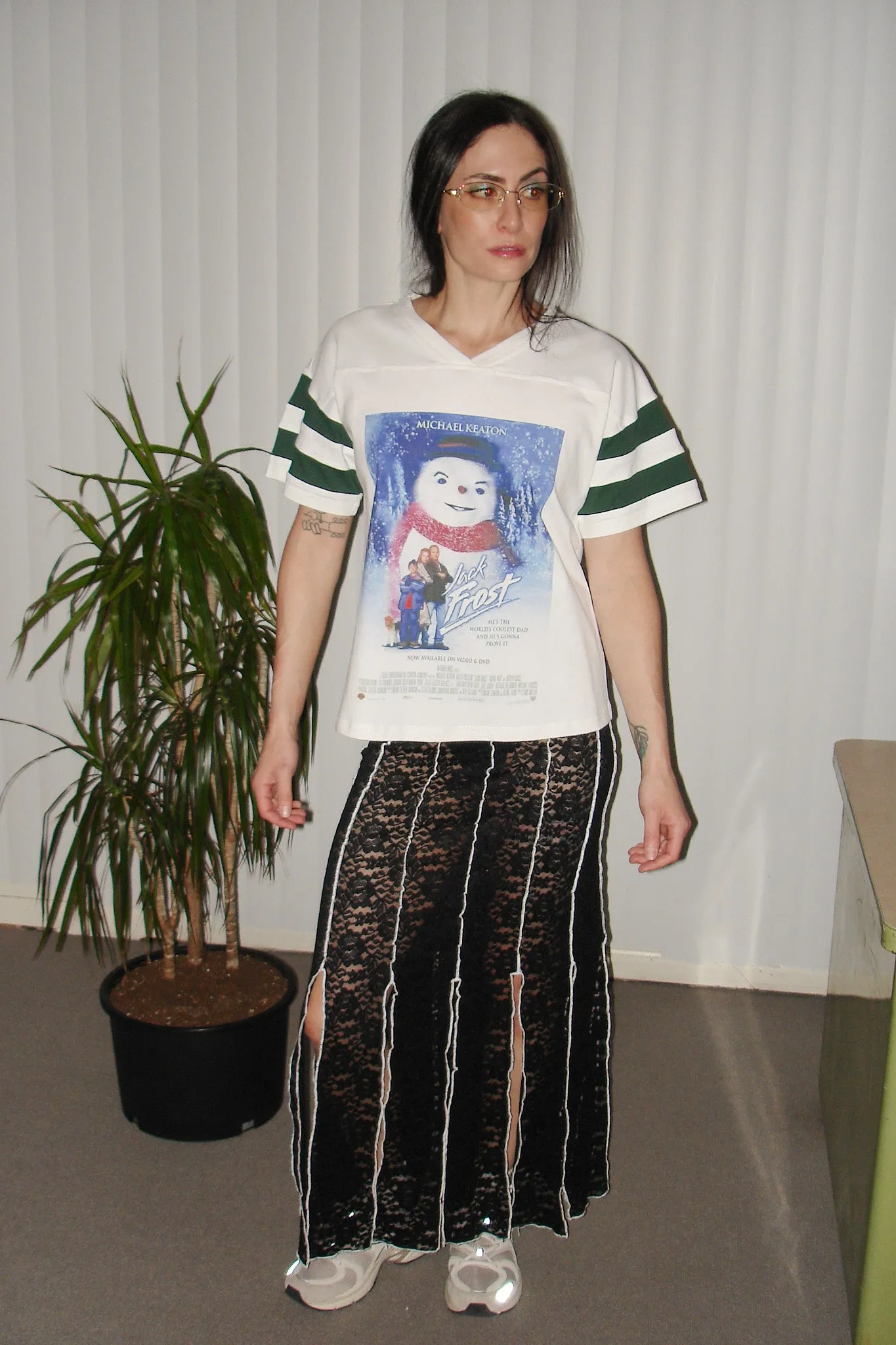 Unisex Snowman Movie Football T-Shirt