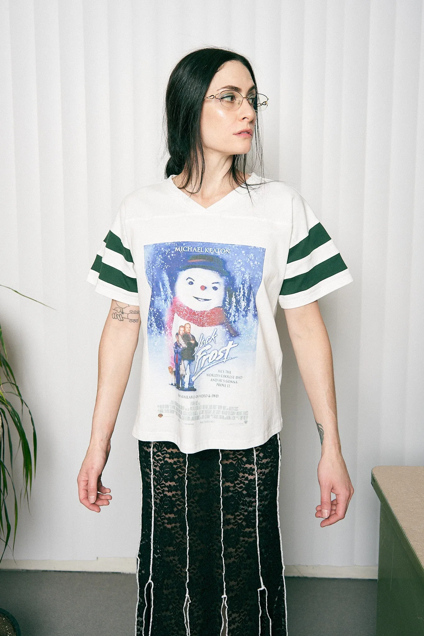 Unisex Snowman Movie Football T-Shirt