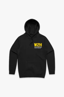 W2H Pullover Hoodie - Black