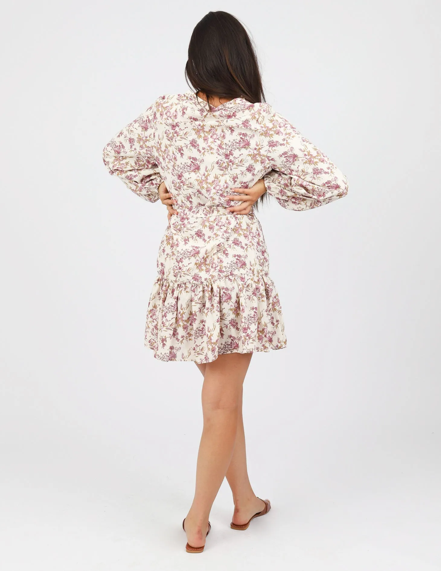 Zalli Frill Hem Shirt Dress